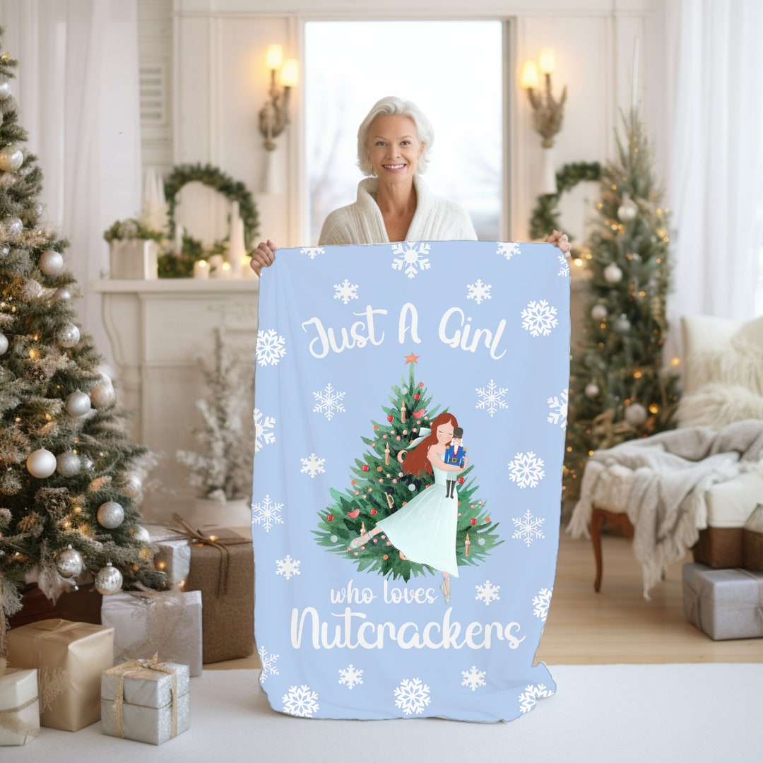 Nutcracker Blanket Christmas Blanket Cozy Sherpa Xmas Etsy