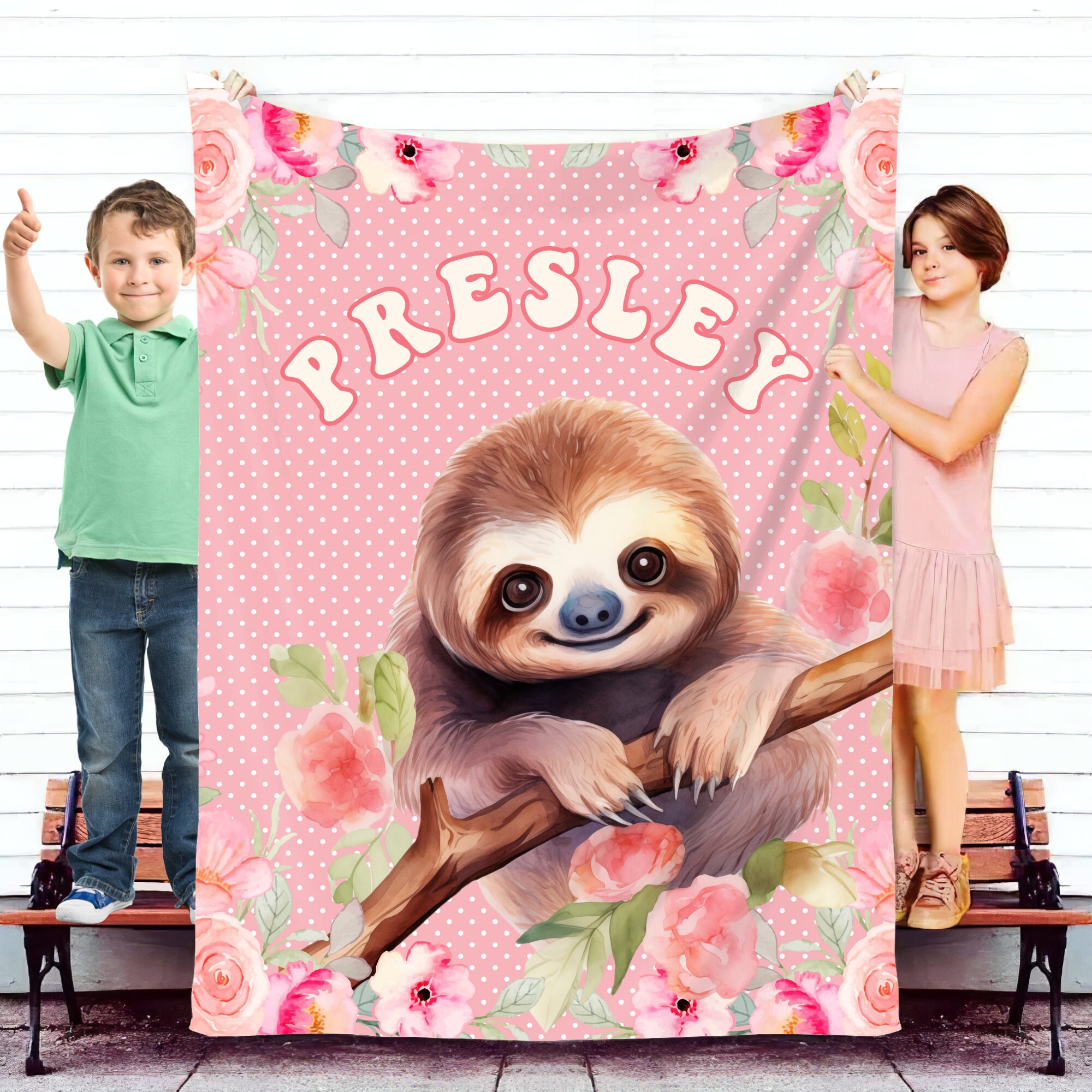 Sloth Blanket for Kids