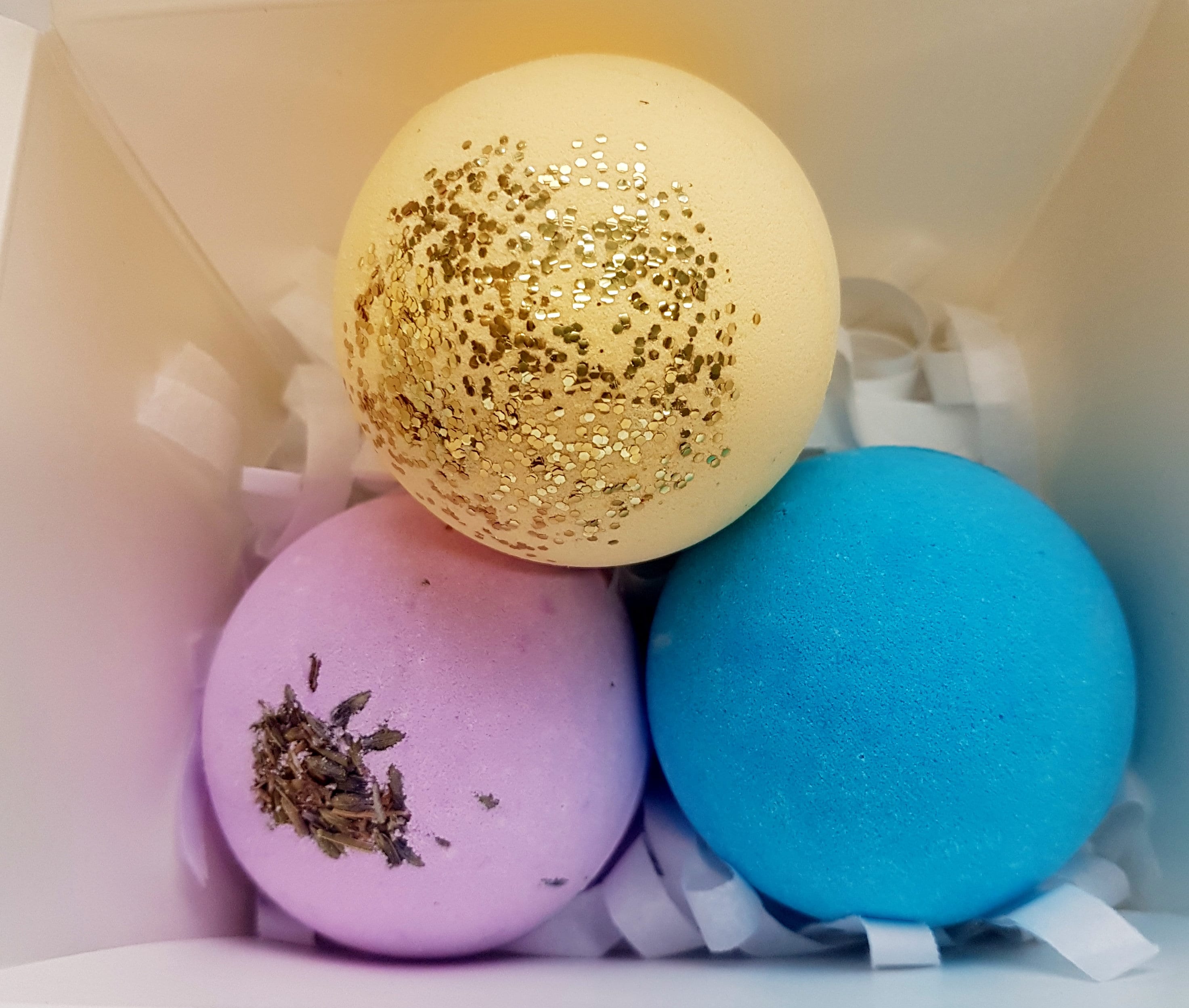 Gift Set of 3 Bath Bombs in a Noodle Style Box Heaven Scented Etsy UK