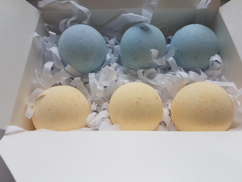 Gift Set of 6 Men's Bath Bombs, Gift for Him, Men's Gift, Male Bath