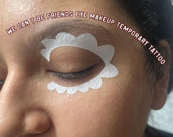 Ariana Grande Eternal Sunshine We Can't Be Friends Augen Make-up Temporäre Tattoos | Hellere Tage voraus | AG | Wir können keine Freunde sein