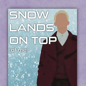 Sticker Tom Blyth Coriolanus sneeuw landt bovenop (van mij) | The Hunger Games | Corio | De ballade van zangvogels en slangen