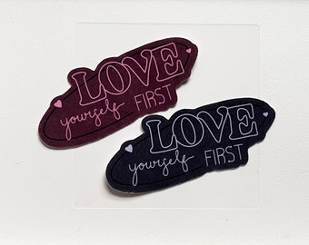 Love Yourself First Minimal Sticker | Valentines Day | V-Day | Self Love