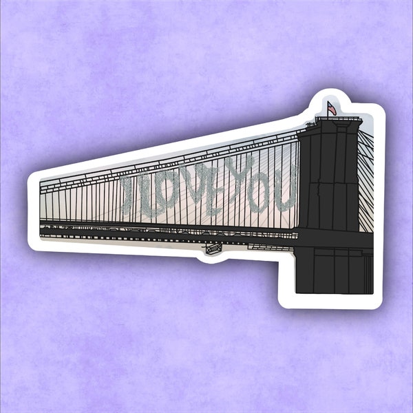 Spiderman I Love You Bridge Scene Sticker | The Amazing Spiderman 2 | Amazing Spiderman | Spidey Sticker | Spiderman | Andrew Garfield