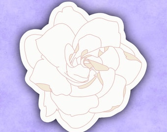 Neutral Floral Rose Sticker | Beige Color Pallet | Romance | Romantic | Flowers | V-Day
