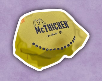 Fast Food Mc Thicken or Mc Bitchen Sandwich Stickers | Fast Food | Mickey | Chicken Sandwich