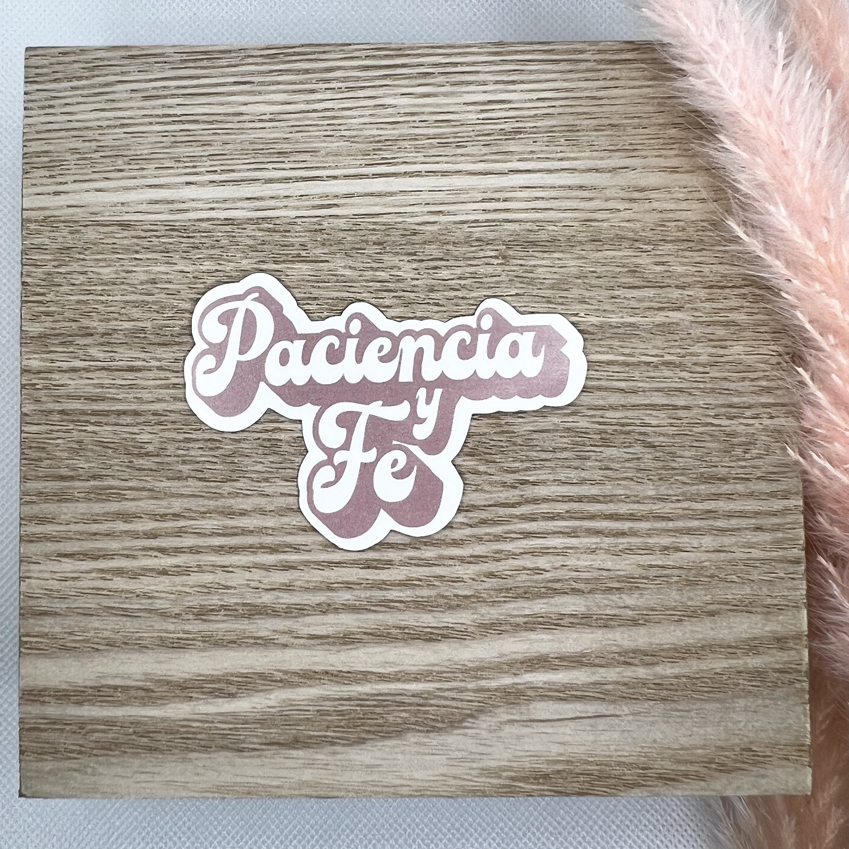 Con Fe Sticker Paciencia Y Fe Sticker Patience and Faith in the Heights - Etsy