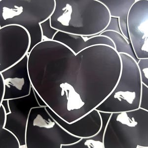 Ariana Grande Eternal Sunshine Deluxe Heart Clear Sticker | Brighter Days Ahead | AG | Ariana Grande Gift | Arianagrande | Silhouette