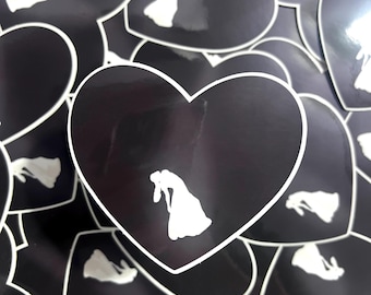 Ariana Grande Eternal Sunshine Deluxe Heart Clear Sticker | Brighter Days Ahead | AG | Ariana Grande Gift | Arianagrande | Silhouette
