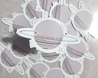 Ariana Grande Eternal Sunshine Saturn Year 29 Sticker | Brighter Days Ahead | AG | Ariana Grande Gift | Saturn Returns Interlude