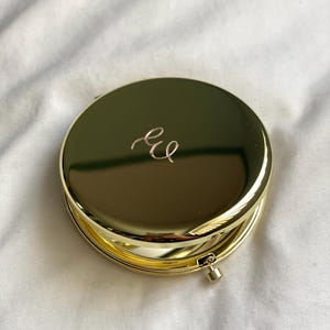 Personalized Hand Engraved Compact Mirror