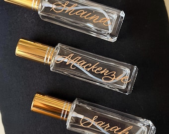 Personalized Hand Engraved Mini Travel Perfume Bottle
