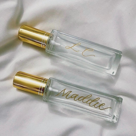 Personalized Hand Engraved Mini Travel Perfume Bottle