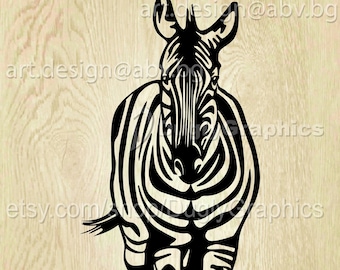 Immagine vettoriale zebra (ai, eps, pdf, svg, dxf, png, jpg)