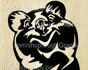 Quokka Vector Art, Happiest Animal Head, Digital Download (ai, eps, svg, pdf)
