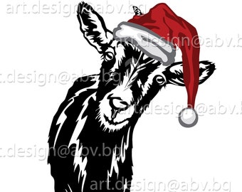 Download Goat Santa Hat Etsy
