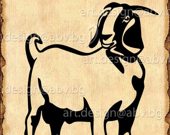 Vector GOAT BOER, AI, png, eps, pdf, svg, dxf, jpg Download, Digital image, graphical, animal, discount coupons