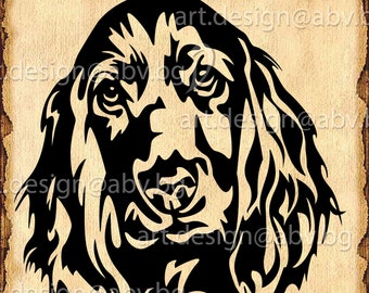 Cocker Spaniel Dog Breed Happy Face Puppy Animal Pet Color Artwork ...