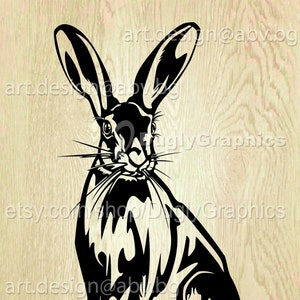 Vector HARE AI eps PNG pdf svg dxf jpg Download Digital graphical animal European Hare image rabbit