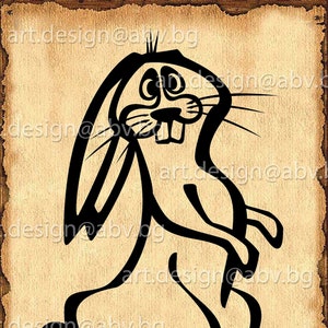 Vector RABBIT, jump, AI, eps, PNG, pdf, svg, dxf, jpg Download, Digital image, graphical image, Easter, discount coupons