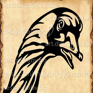 Vector HAWAIIAN GOOSE NENE head, svg, ai, eps, pdf, png, dxf, jpg bird Image Graphic Digital Download Artwork, graphical, discount coupons
