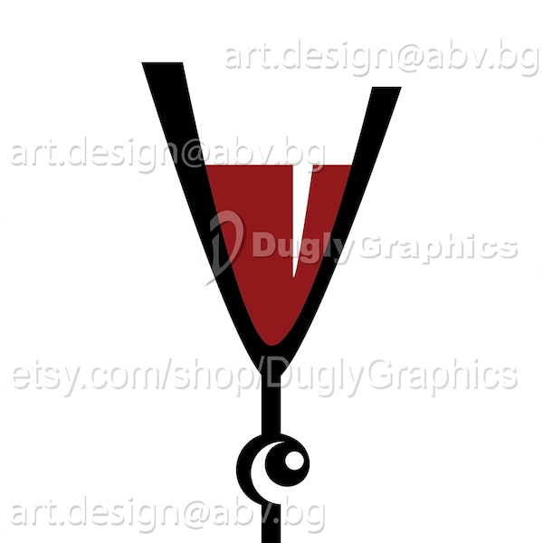 Vector COCTAIL GLASS editable AI eps png pdf svg jpg Download Digital graphical image