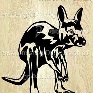 Vector kangoeroe baby ai png eps pdf svg dxf jpg svg Mammalia grafische Art Print afbeelding