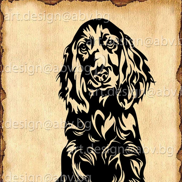 Vector COCKER SPANIEL, dog, pet, ai, eps, SVG, dxf, pdf, png, jpg Download, Digital image, graphical, animal, discount coupons