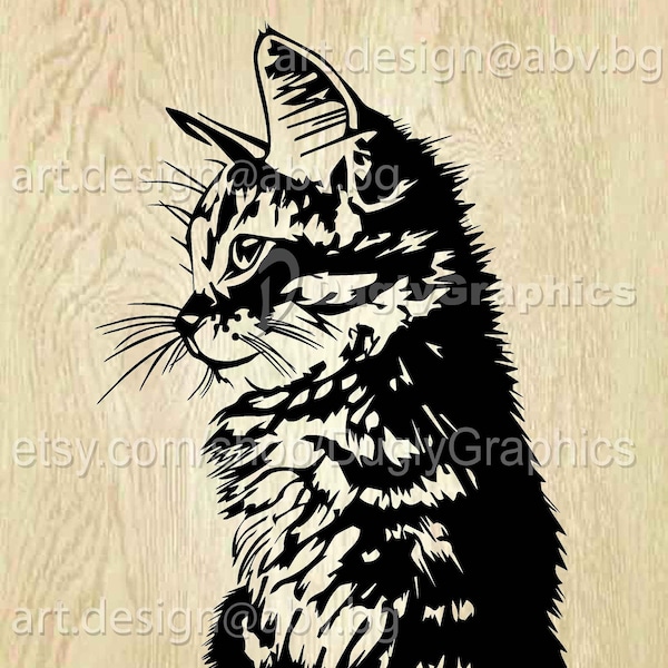 Vector CAT, AI, eps, pdf, png, svg, dxf, jpg Download files, Digital, graphical, discount coupons