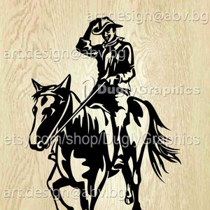 Vector COWBOY, horse, AI, png, eps, pdf, svg, dxf, jpg Instant Download, Art Print