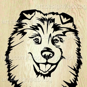 Vector SAMOYED dog, SVG, AI, png, pdf, eps, dxf, jpg Download, Digital image, animal