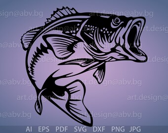 Free Free 121 Largemouth Bass Bass Svg SVG PNG EPS DXF File