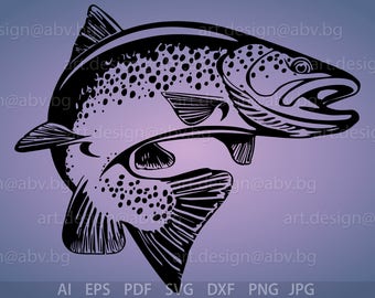 Download Vector RED FISH FIN ai eps pdf png svg dxf jpg Image | Etsy
