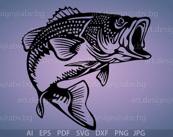 Download Bass Fish Svg Etsy