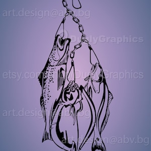 Vector FISH STRINGER, ai, eps, pdf, png, svg, dxf, jpg image graphique téléchargement numérique oeuvre, graphique, capture