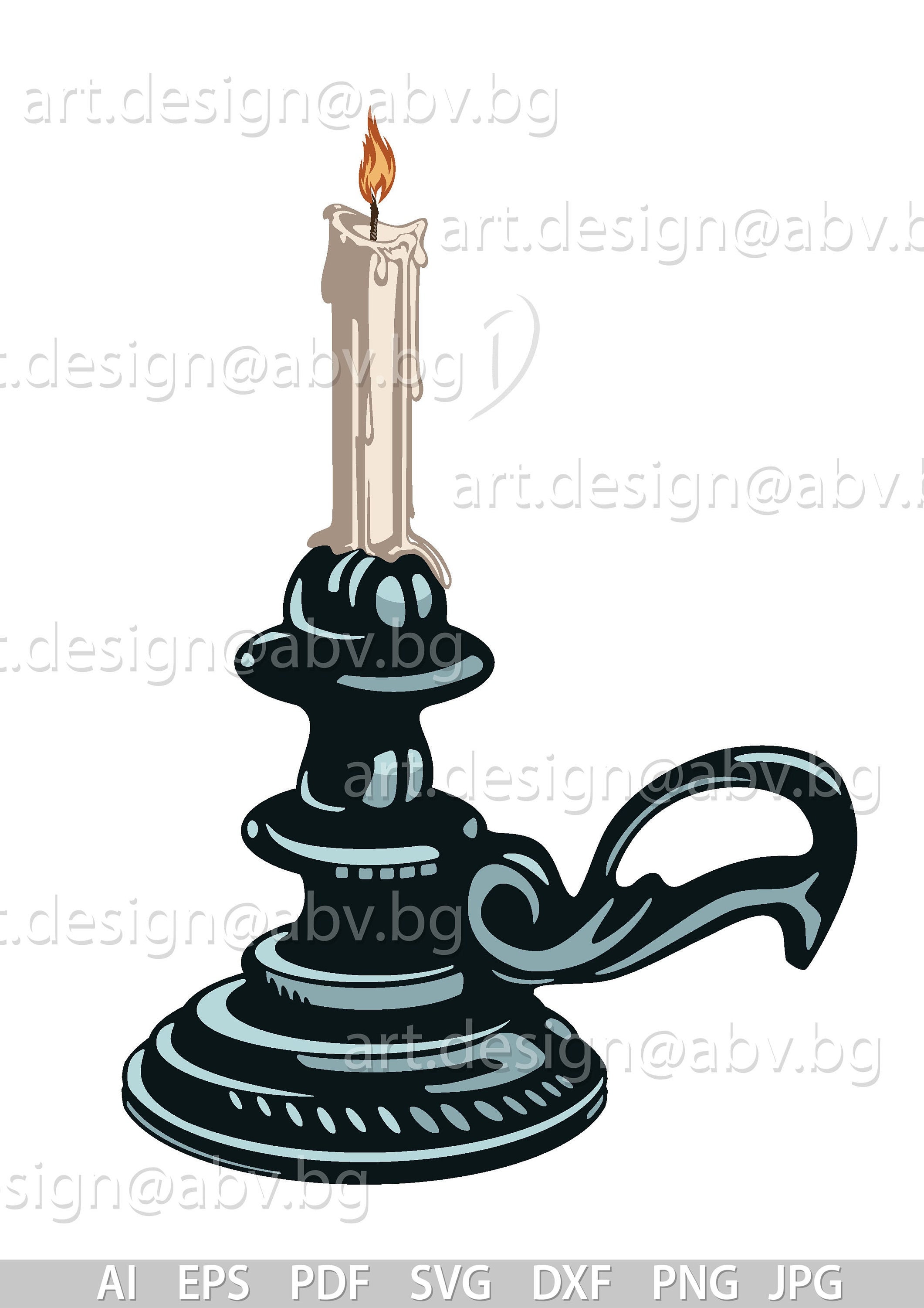 Candlestick Vector Image: Fire Graphic (digital Download) - Etsy