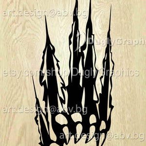Illustration vectorielle de griffe de bête : oeuvre d'art de monstre (téléchargement numérique)