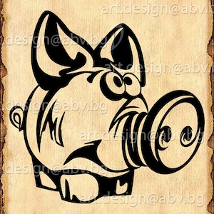 Vector PIG, AI, PNG, eps, pdf, svg, dxf, jpg Download, Digital image, graphical, animal, swine, animation, cartoon, discount coupons