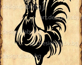 Vector Rooster Image (Digital Download)
