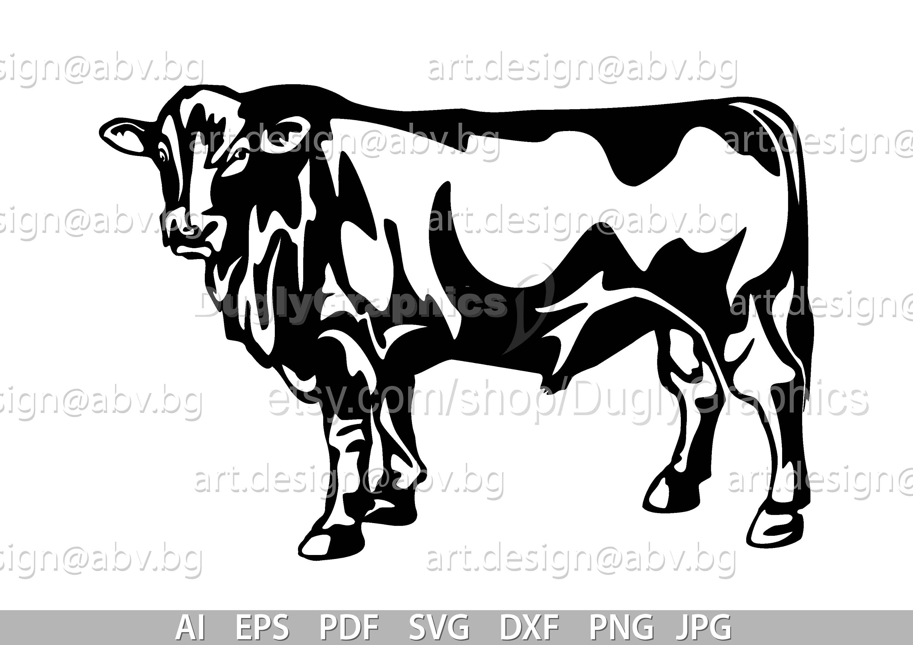 Beef Cow Vector Art: Cowboy Design (digital Download) - Etsy