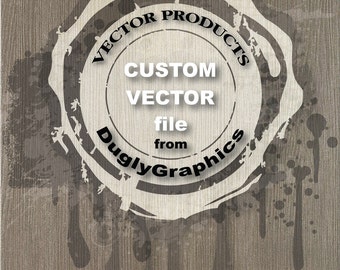 CUSTOM ORDER for Vector file Download, please contact the shop owner before purchasing this item!!