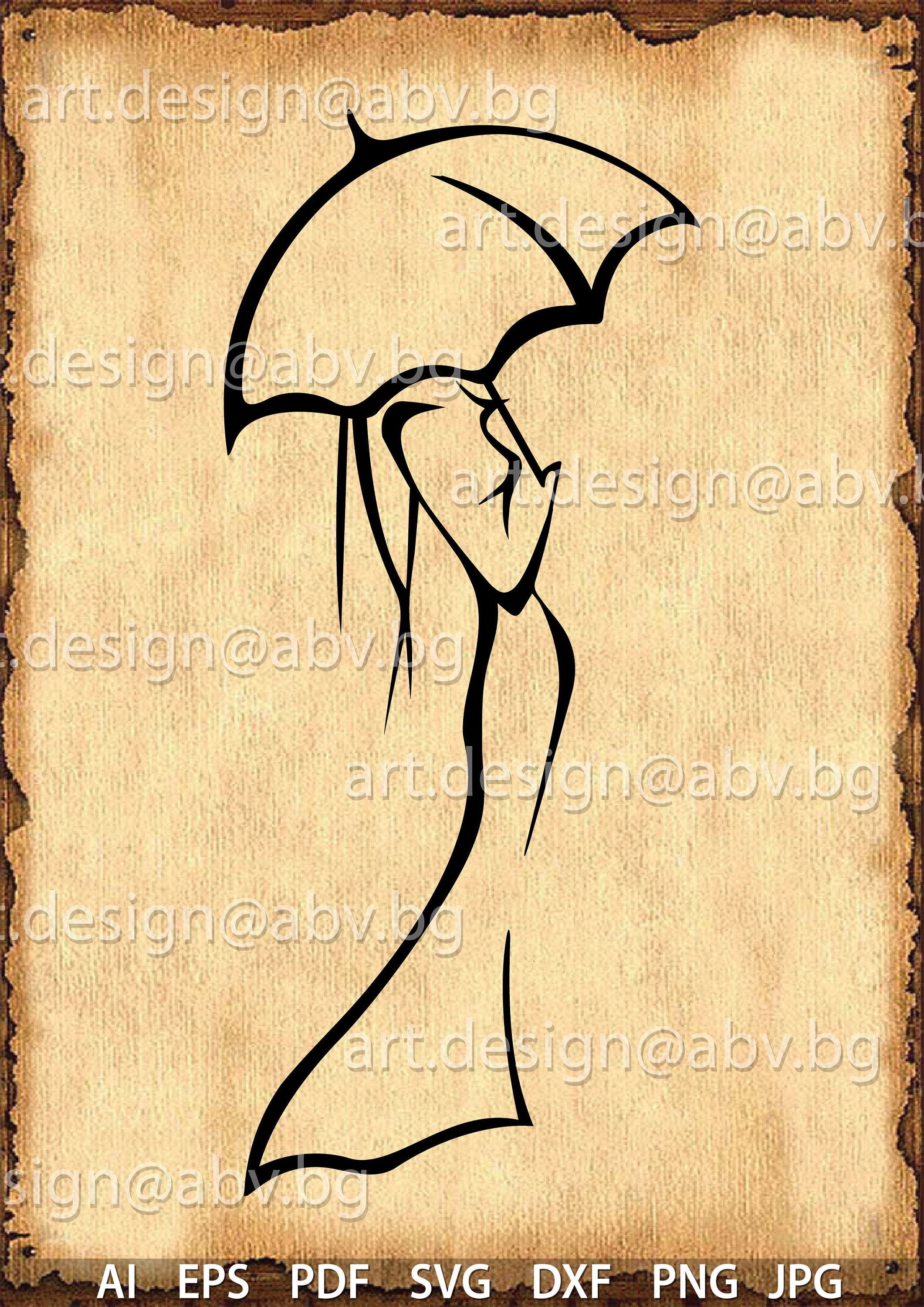 un3d.】LINE ART UMBRELLA ※マンデー un3d.】LINE ART UMBRELLA