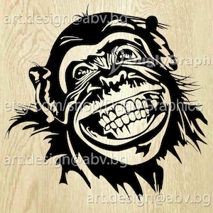 Vector MONKEY Smile, Download, Digital image, graphical, AI, PNG, eps, pdf, svg, dxf, jpg, dhole, animal, discount coupons