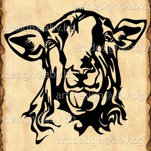Vector schapenkop kunstafdruk (digitale download)