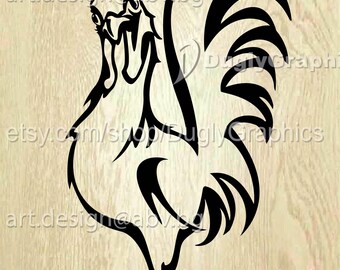 Rooster Vector Image: Farm Animal Graphic (Digital Download)