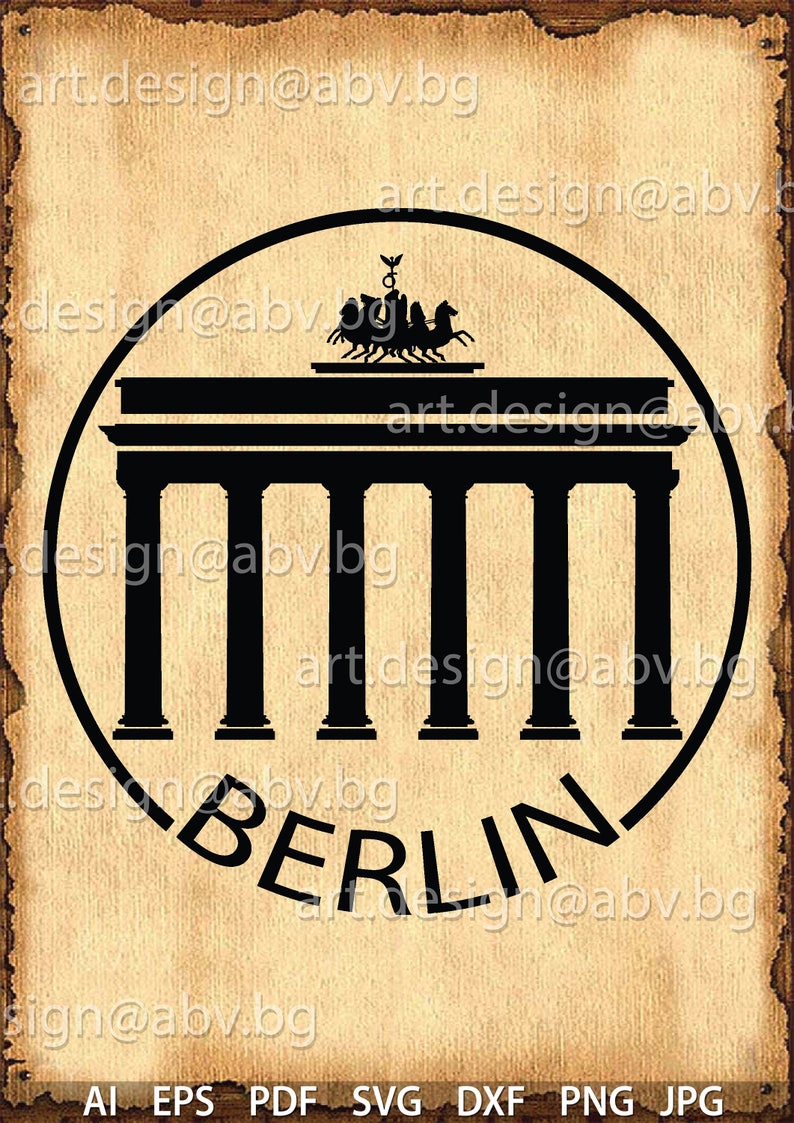 Vector Berlin Ai Eps Pdf Png Svg Dxf Jpg Image Graphic Etsy