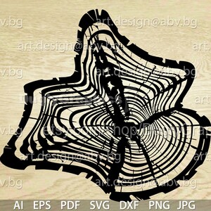 Vector TREE RINGS, AI, Eps, Pdf, Svg, Dxf, Png, Jpg Download, Digital ...