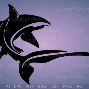 Vector SHARK, fish, AI, eps, pdf, svg, dxf, png, jpg Image Graphic Digital Download Artwork, graphical, discount coupons
