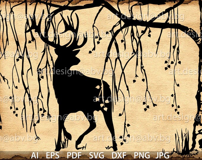 Premium Birch Tree Clipart & Vector Set - Birch Tree Clip Art, Birch ...