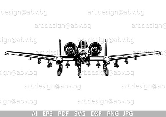 A-10 サンダーボルト ベクターアート（デジタルダウンロード） - Etsy 日本